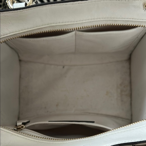 Coach Cream Floral Studded Satchel - Picture 4 of 9